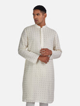 Ivory Pearl Embroidered Kurta